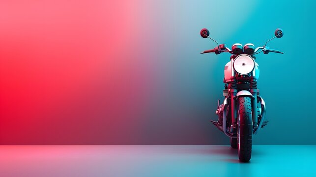 Triumph of Getting Back Up - Vibrant 3D Render in Triadic Color Scheme