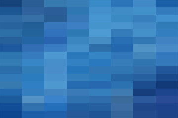 Mosaic blue pixel background. Gradient abstract tile background. Artistic puzzle background.