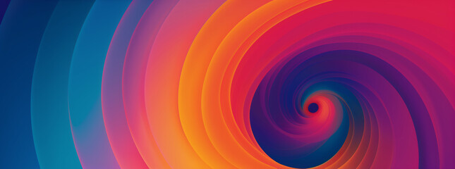 A colorful gradient abstract circular shape