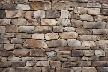 Fototapeta premium Processed collage of old ancient sand block wall texture in daylight. Background for banner