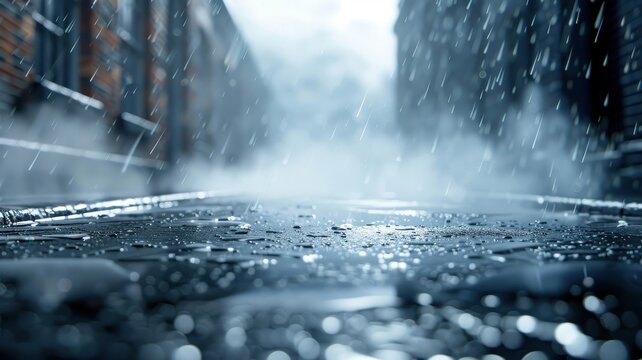 Ominous 3D setting with black smoke, mist, and a foggy, dark atmosphere, perfect for a chilling horror backdrop.