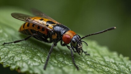 Fototapeta premium macro shot of a bug