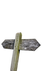 wooden arrow sign