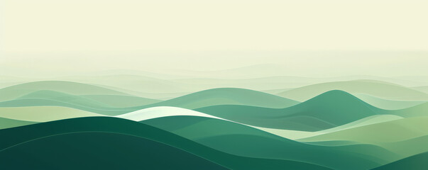 Obraz premium A minimalist green background with a slight gradient, perfect for creating a clean and modern aesthetic that captures attention.