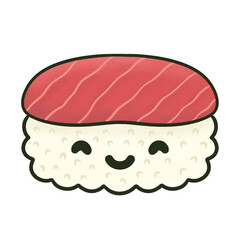 Cute Sushi Character Illustration