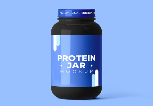 Protein Jar Mockup