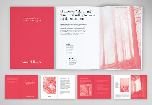 Modern and Vibrant Annual Report