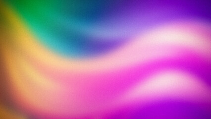 Abstract gradient background featuring vibrant green, blue, purple, pink, and yellow hues with smooth transitions. Perfect for modern designs and digital art