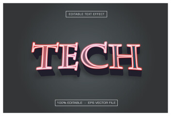 Tech Editable Text Effect