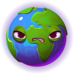 Angry Earth Planet
