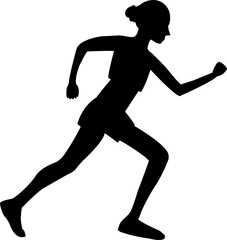 running silhouette