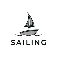 sailing logo design concept idea