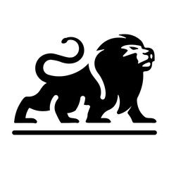 A filled style icon of wild animal