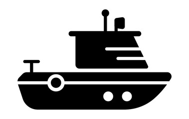 Rescue boat icon designed in filled style 