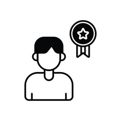 Role Model vector icon
