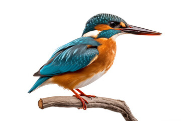 Obraz premium Colorful kingfisher bird in mid-flight isolated on transparent background with detailed feathers and vibrant plumage ideal for nature and wildlife design projects