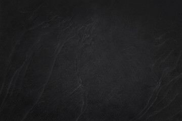 Dark grey black slate texture in natural pattern with high resolution for background and design art work. Black stone wall.