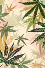 background for a business presentation about legal medical cannabis or marijuana