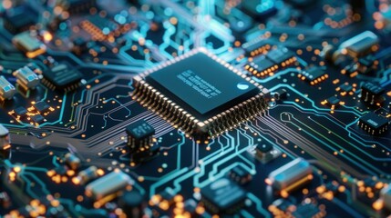 Circuit Board Close Up - Technology and Innovation