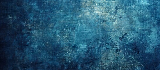 Obraz premium Grunge background with a blue canvas texture featuring copy space image