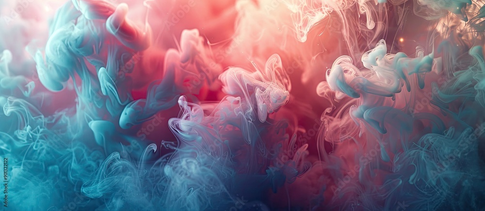 Poster Color dissolving into the background evokes a seamless blend creating a captivating copy space image