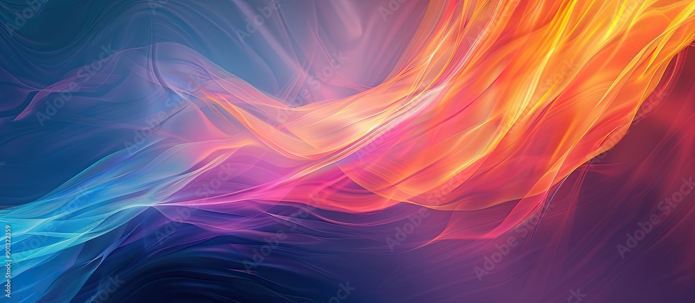 Poster Vibrant abstract backdrop with ample copy space image