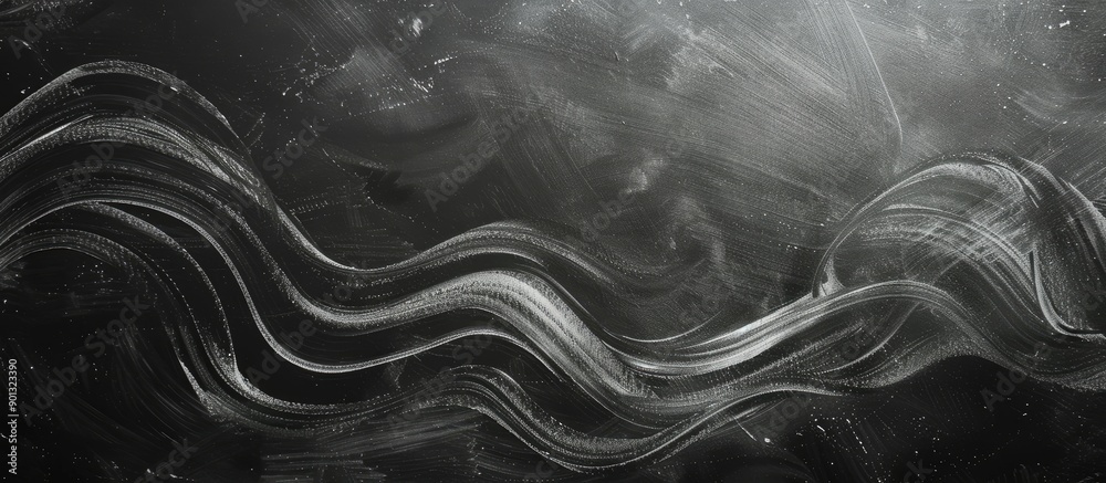 Aufkleber dirty black abstract chalk design on a chalkboard with copy space image