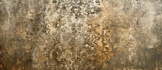Obraz premium Texture of an aged cement wall with a pattern suitable for a copy space image