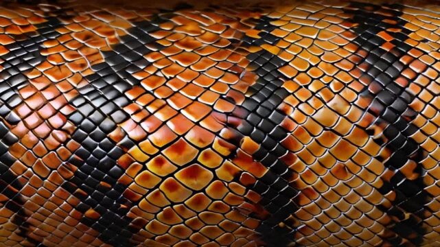 snake skin texture video, AI generated