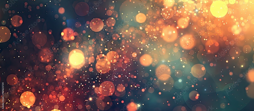 Fototapete exquisite abstract background featuring bokeh lights stars and ample copy space image