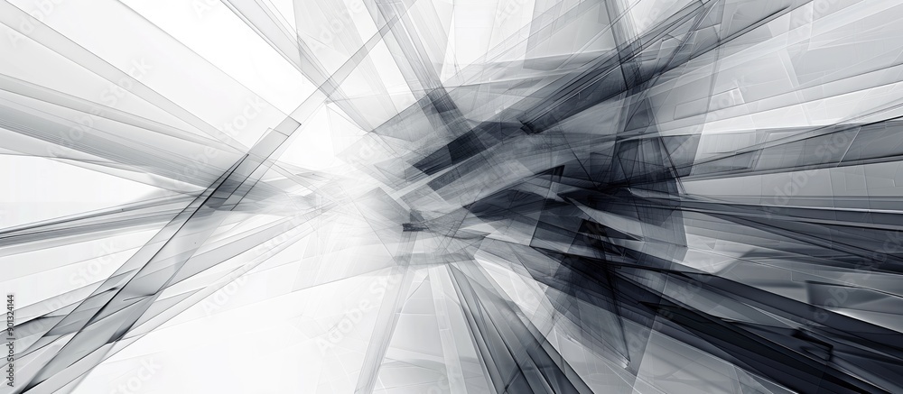 Aufkleber an abstract backdrop created by intersecting lines in a blank space image. creative banner. copyspac