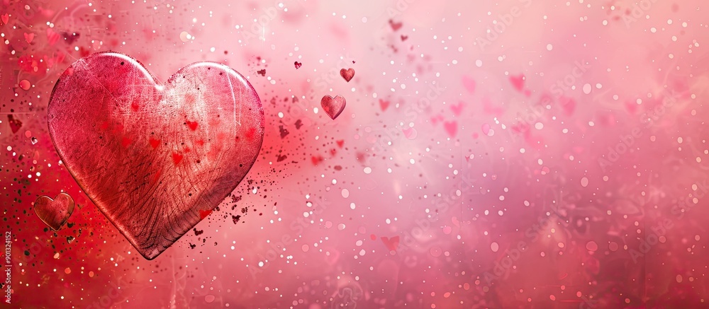 Poster template with copy space image for valentine s day designs