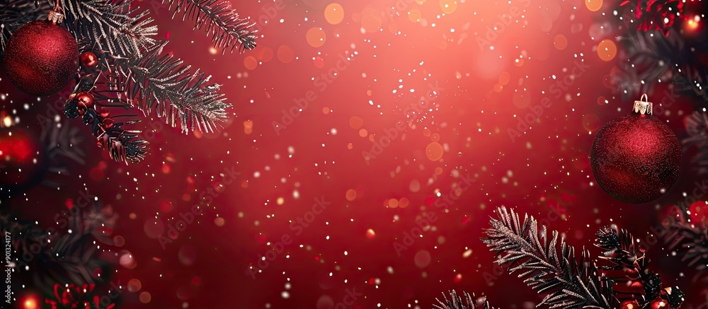 Aufkleber festive background for christmas and new year with space for text or images. creative banner. copysp