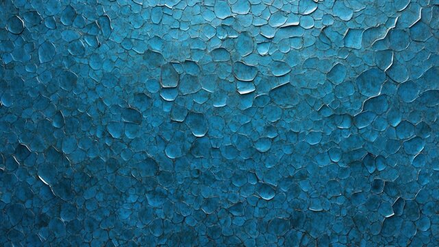 Close-up of an aged blue crackle texture artwork, representing time's passage and creating a stunning visual impact.