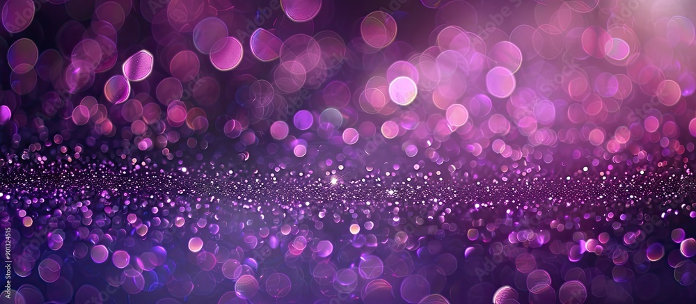 Aufkleber abstract christmas background with purple glitter texture and bokeh effects perfect for festive desi