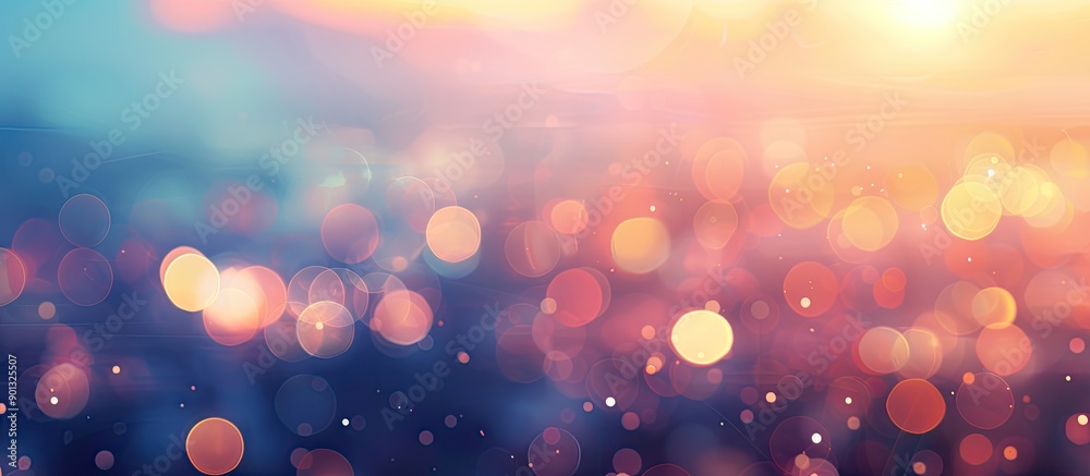 Aufkleber blurred lights creating a bokeh effect in the background of a copy space image