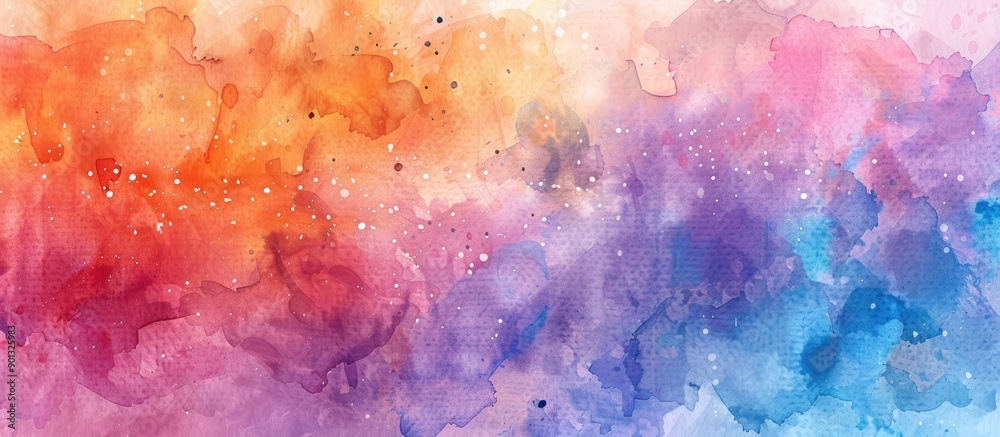 Leinwandbilder watercolor painting creating a textured paper background with copy space image