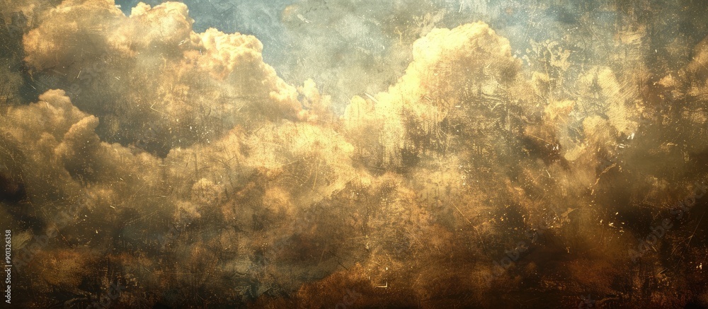 Aufkleber Sky with clouds providing a textured copy space image