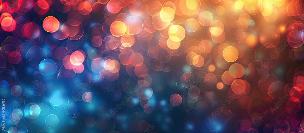 Poster a background image with a blurred bokeh effect for copy space image