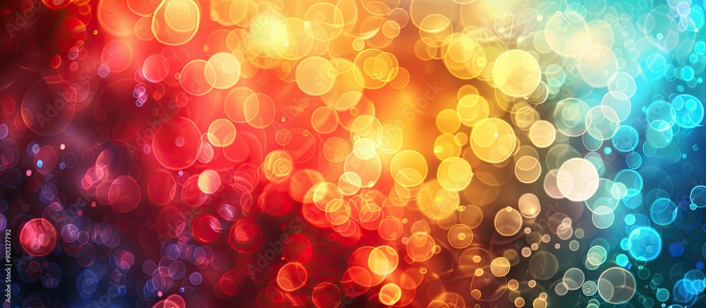 Poster blurry focus creates vibrant abstract backgrounds and wallpapers with colorful hues and plenty of co