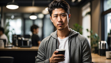 portrait of Japanese man