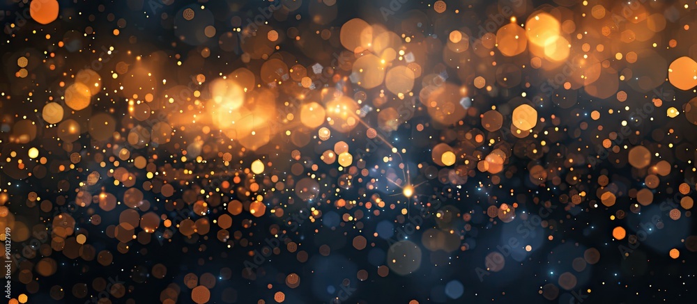 Poster new year fireworks create an abstract holiday background with ample copy space image