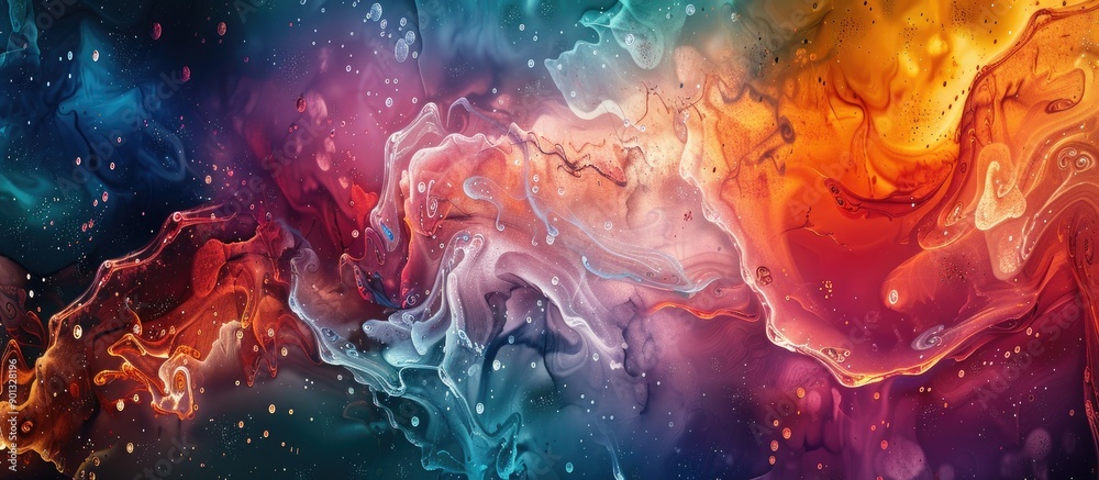 Aufkleber abstract art backgrounds showcasing the digital structure of a painting with plenty of copy space im
