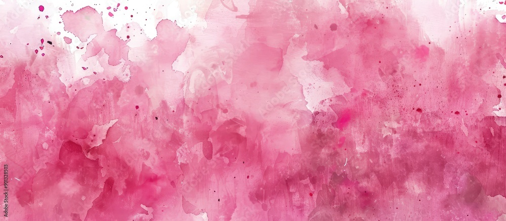 Aufkleber A pink watercolor effect created using a handmade technique ready for use as a copy space image