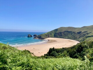 beach and sea Torimbia, Asturias, Spain