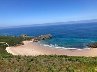 beach and sea Torimbia, Asturias, Spain