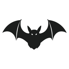 Frightening bat vector silhouette for spooky Halloween scenes