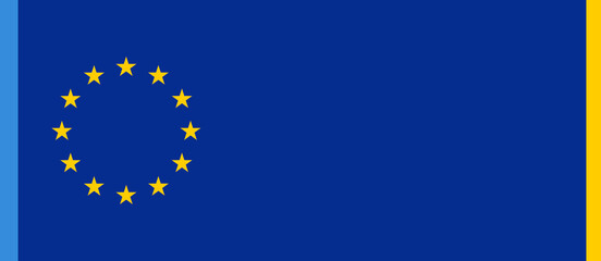 background as the flag of the European Union, Europe, EU, creative abstract