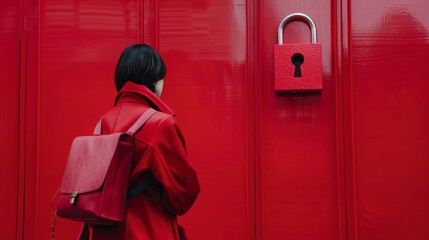 Red padlock