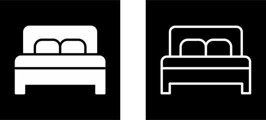 Double Bed II Vector Icon